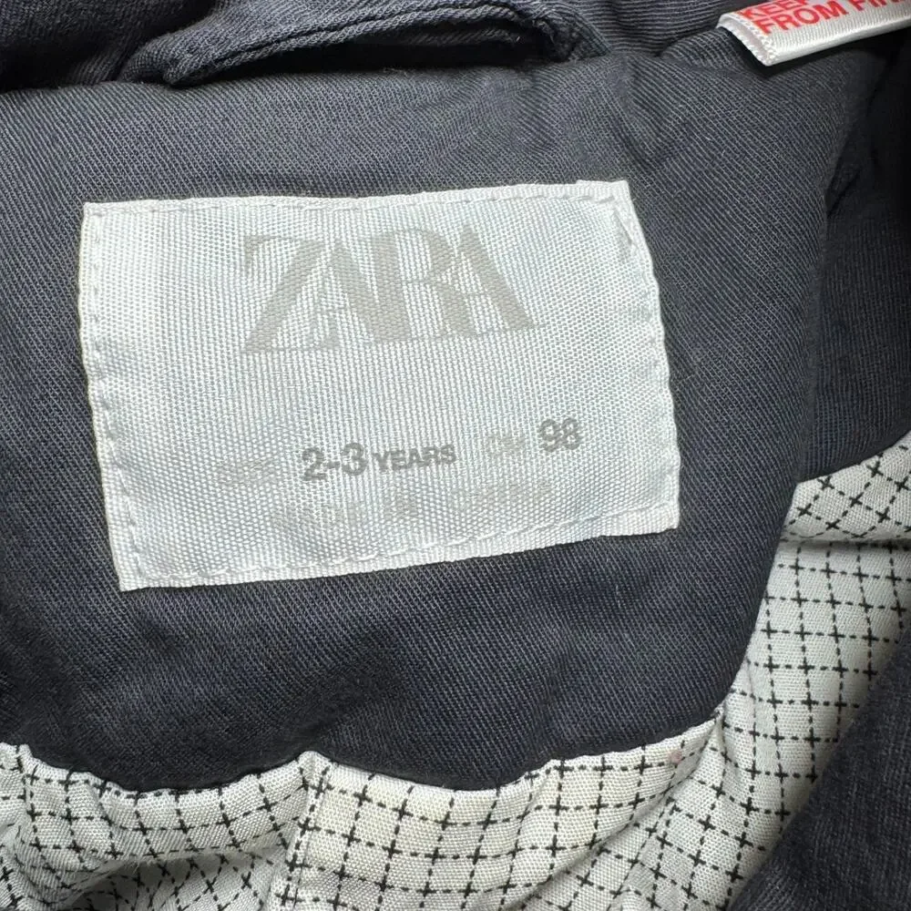 Zara Toddler Coat Dark Gray 2-3 Years